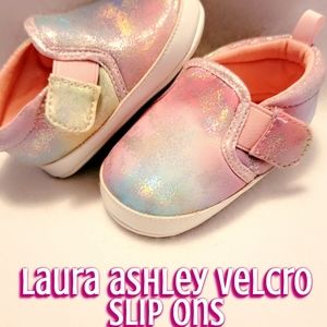 Infant rainbow slip on shoes